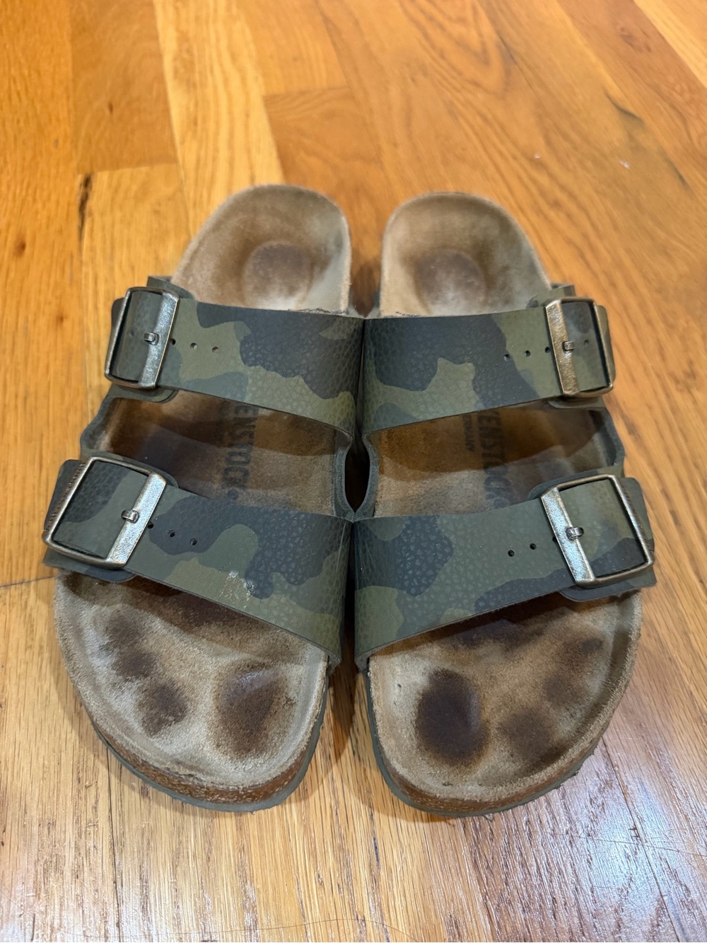 Birkenstock Camo Double Strap Slide Sandals